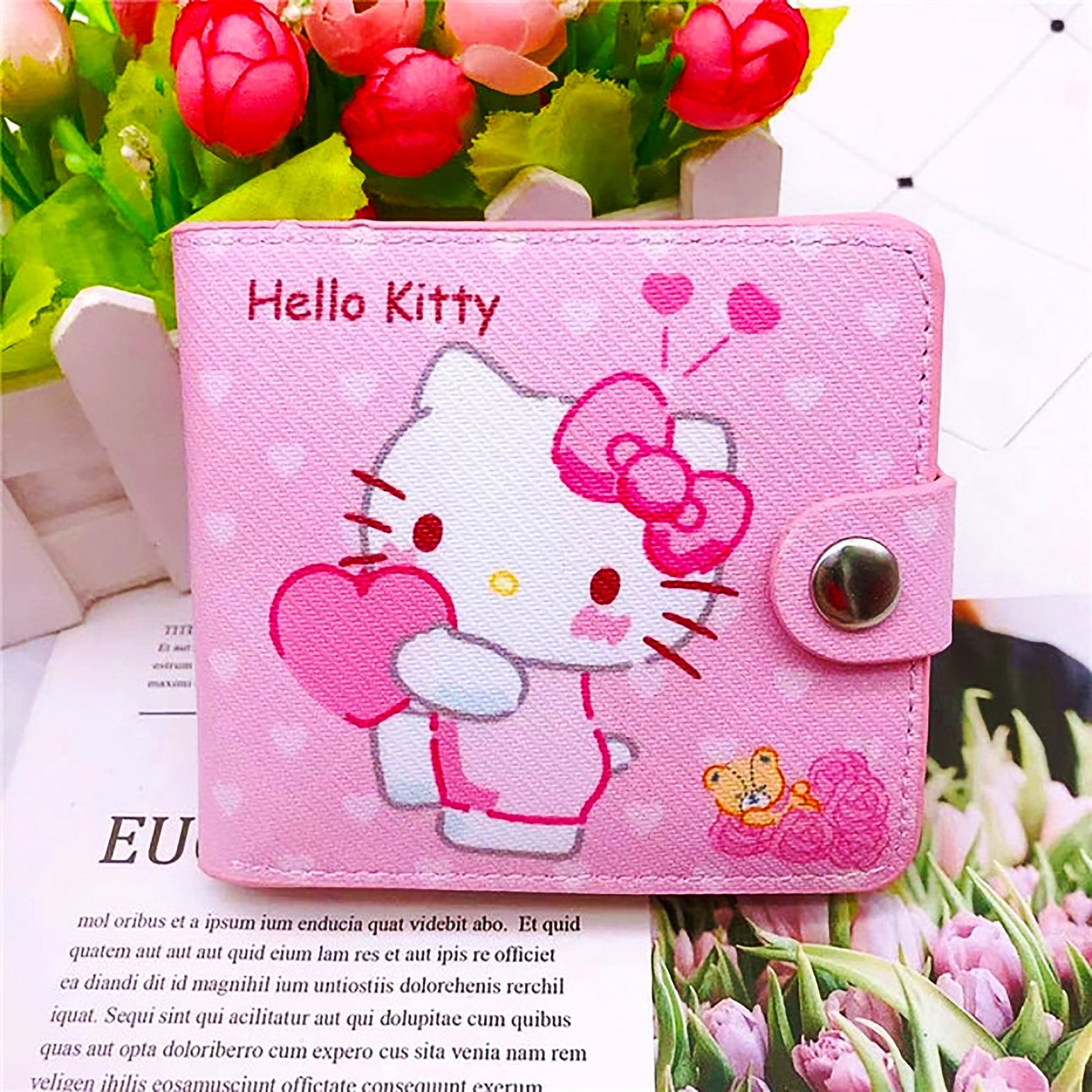 Hello Kitty Purse Sanrio Pocketbook My Melody PU Leather Wallet C96d - Lusy Store