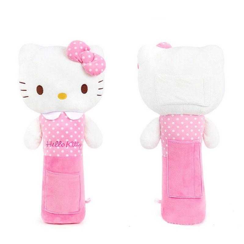 Hello Kitty Seat Belt Cover PP Cotton Auto Belt Covers For Kids Pink Safety Seat Belt Shoulder Pads - Lusy Store