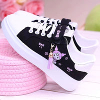 Hello Kitty Shoes Canvas Shoes Kawaii Low Top Girls Sneakers S84 - Lusy Store
