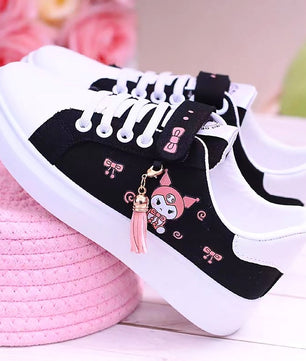 Hello Kitty Shoes Canvas Shoes Kawaii Low Top Girls Sneakers S84 - Lusy Store