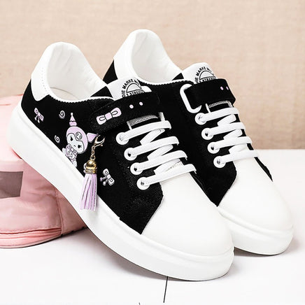 Hello Kitty Shoes Canvas Shoes Kawaii Low Top Girls Sneakers S84 - Lusy Store