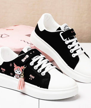 Hello Kitty Shoes Canvas Shoes Kawaii Low Top Girls Sneakers S84 - Lusy Store