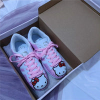 Hello Kitty Shoes Kawaii Cinnamoroll Girl Casual Sneakers Anime Comfortable Running Sport Shoes - Lusy Store LLC