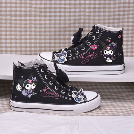 Hello Kitty Shoes Kuromi Canvas Sanrio My Melody Cinnamoroll Sports Girls Shoes S73 - Lusy Store