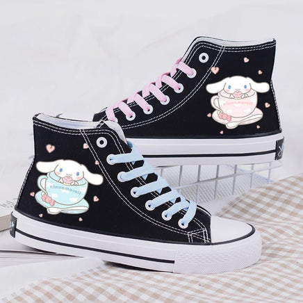 Hello Kitty Shoes Kuromi Canvas Sanrio My Melody Cinnamoroll Sports Girls Shoes S73 - Lusy Store