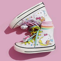 Hello Kitty Shoes Kuromi Canvas Sanrio My Melody Cinnamoroll Sports Girls Shoes S73 - Lusy Store