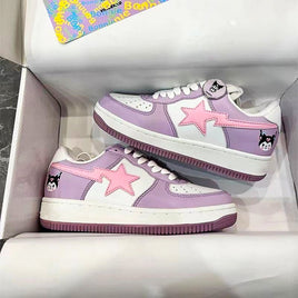 Hello Kitty Shoes Kuromi Fashion Sneaker Casual Boardshoes Harajuku S86 - Lusy Store