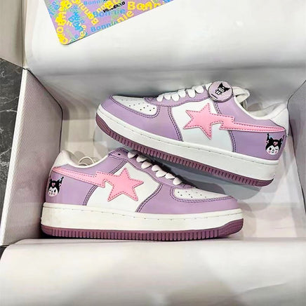 Hello Kitty Shoes Kuromi Fashion Sneaker Casual Boardshoes Harajuku S86 - Lusy Store