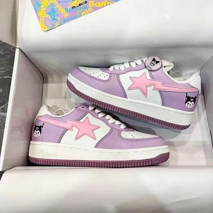 Hello Kitty Shoes Kuromi Fashion Sneaker Casual Boardshoes Harajuku S86 - Lusy Store