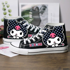 Hello Kitty Shoes Kuromi Mymelody Canvas Shoe Kawaii Versatile Board Shoes Gift For Girls - Lusy Store LLC