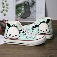 Hello Kitty Shoes Kuromi Mymelody Canvas Shoe Kawaii Versatile Board Shoes Gift For Girls - Lusy Store LLC