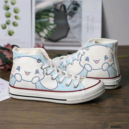 Hello Kitty Shoes Kuromi Mymelody Canvas Shoe Kawaii Versatile Board Shoes Gift For Girls - Lusy Store LLC