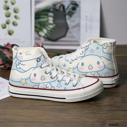 Hello Kitty Shoes Kuromi Mymelody Canvas Shoe Kawaii Versatile Board Shoes Gift For Girls - Lusy Store LLC