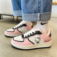 Hello Kitty Shoes Light Breathable Casual Womens Shoes Cute Pink Sneakers For Girl S75 - Lusy Store