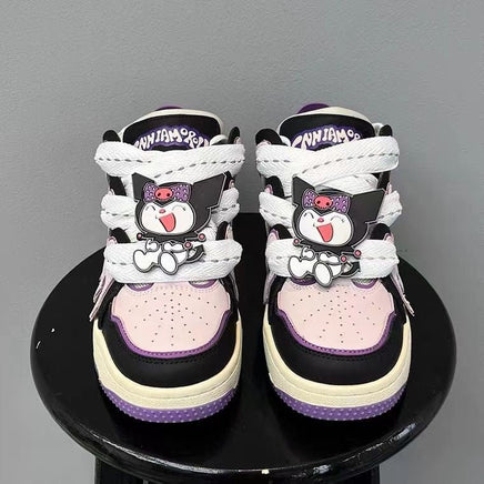 Hello Kitty Shoes Platform Stitching Letter Shoes Fashion Casual S70 - Lusy Store
