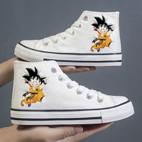 Hello Kitty Shoes Sanrios Kawaii Cinnamoroll New Canvas Shoes High Top Breathable Sneakers Gift S74 - Lusy Store
