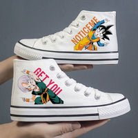 Hello Kitty Shoes Sanrios Kawaii Cinnamoroll New Canvas Shoes High Top Breathable Sneakers Gift S74 - Lusy Store