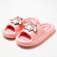 Hello Kitty Slippers Kuromi Flip Flops Home Outdoor Anti-sli Shoes Soft S78 - Lusy Store