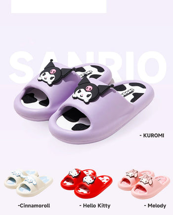 Hello Kitty Slippers Kuromi Flip Flops Home Outdoor Anti-sli Shoes Soft S78 - Lusy Store