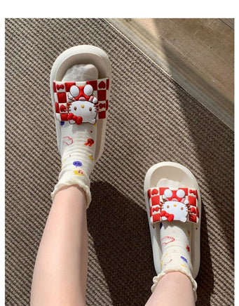Hello Kitty Slippers Sanrios Kawaii Sandals Non Slip S69 - Lusy Store