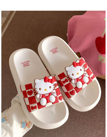 Hello Kitty Slippers Sanrios Kawaii Sandals Non Slip S69 - Lusy Store