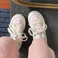 Hello Kitty Sneaker Girl Casual Trendy Shoes Women Kawaii Canvas Flat Shoes S72 - Lusy Store