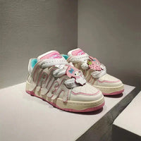 Hello Kitty Sneakers Cinnamoroll My Melody Kuromi High Street Vintage Couple Shoes Leisure Sports My Melody