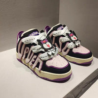 Hello Kitty Sneakers Cinnamoroll My Melody Kuromi High Street Vintage Couple Shoes Leisure Sports Kuromi