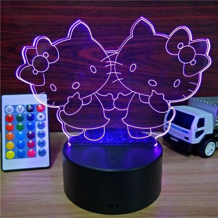 Hello Kitty USB Touch Colorful Table Lamp 7 Colors Change LED NightLight