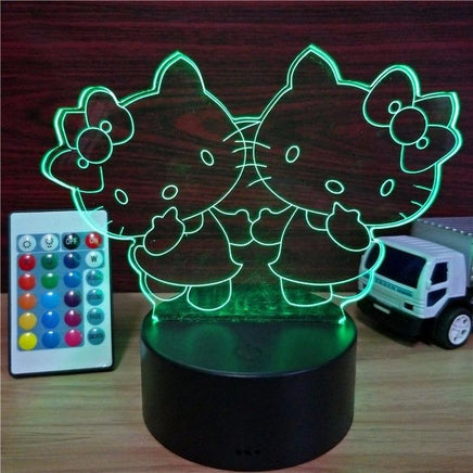 Hello Kitty USB Touch Colorful Table Lamp 7 Colors Change LED NightLight