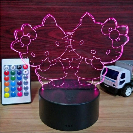 Hello Kitty USB Touch Colorful Table Lamp 7 Colors Change LED NightLight