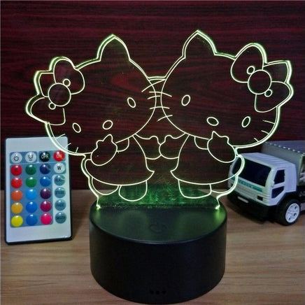 Hello Kitty USB Touch Colorful Table Lamp 7 Colors Change LED NightLight