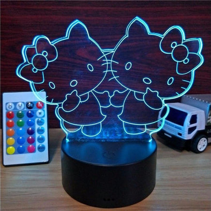 Hello Kitty USB Touch Colorful Table Lamp 7 Colors Change LED NightLight