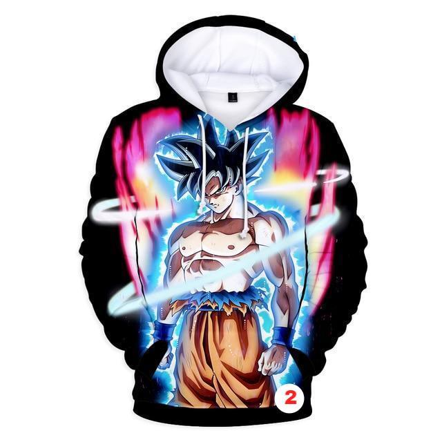 Hoodies Dragon Ball Z Pocket Hooded Sweatshirts Kid Goku 3D Hoodies Long Sleeve Outerwear - Lusy Store
