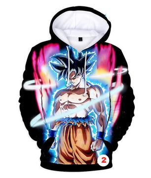 Hoodies Dragon Ball Z Pocket Hooded Sweatshirts Kid Goku 3D Hoodies Long Sleeve Outerwear - Lusy Store