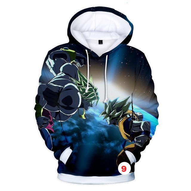 Hoodies Dragon Ball Z Pocket Hooded Sweatshirts Kid Goku 3D Hoodies Long Sleeve Outerwear - Lusy Store