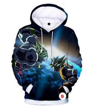 Hoodies Dragon Ball Z Pocket Hooded Sweatshirts Kid Goku 3D Hoodies Long Sleeve Outerwear - Lusy Store