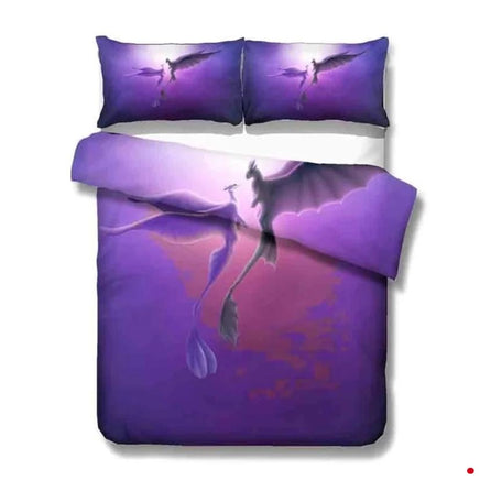 How to train your dragon 3D Bedding Sets Duvet Cover Kids Bedding Sets Toothless Night Fury - Lusy Store