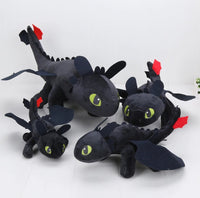 How to Train Your Dragon Plush Toothless Night Fury Black Dragon Stuffed - Lusy Store