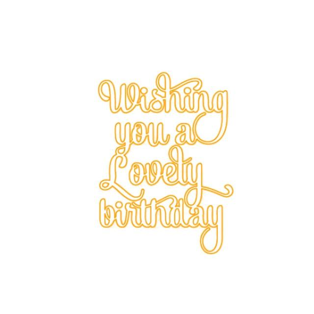 InLoveArts Birthday Letter Metal Cutting Dies for Scrapbooking DIY Album Card Making Decor Paper Craft - Lusy Store