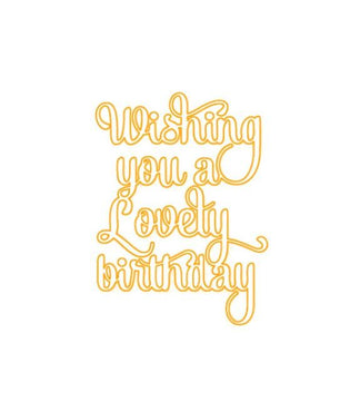 InLoveArts Birthday Letter Metal Cutting Dies for Scrapbooking DIY Album Card Making Decor Paper Craft - Lusy Store