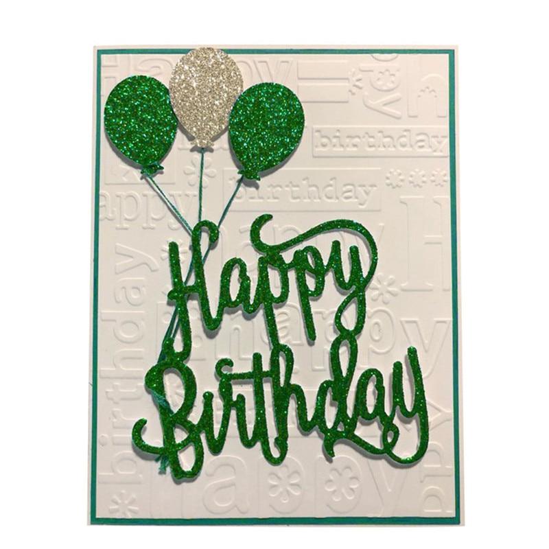 InLoveArts New Stamp Cutting Dies Happy Birthday DIY - Lusy Store