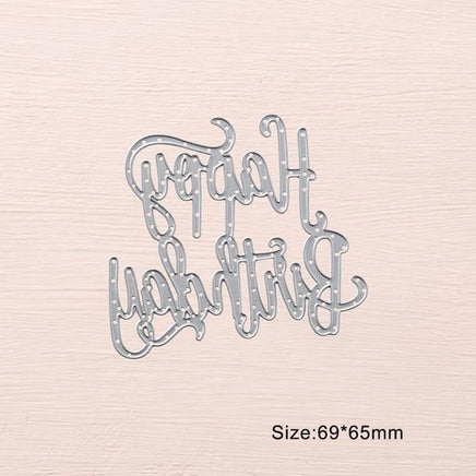 InLoveArts New Stamp Cutting Dies Happy Birthday DIY - Lusy Store