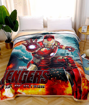 Iron Man Comforter Bedspreads Coverlet Cute Bedroom D611 - Lusy Store