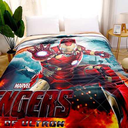 Iron Man Comforter Bedspreads Coverlet Cute Bedroom D611 - Lusy Store