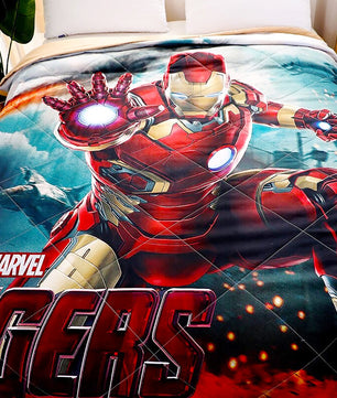 Iron Man Comforter Bedspreads Coverlet Cute Bedroom D611 - Lusy Store