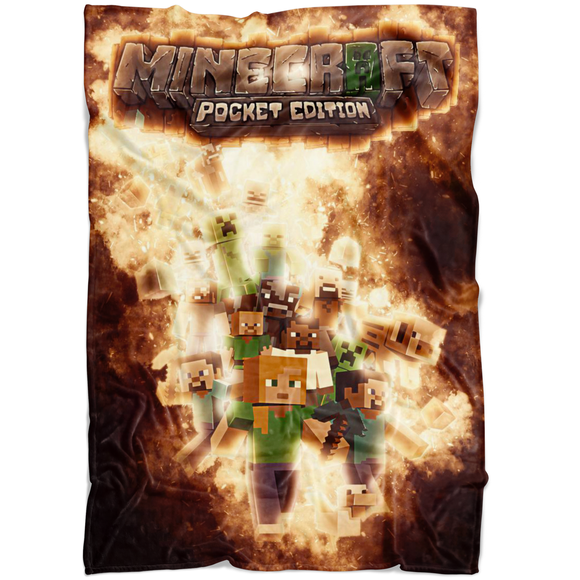 Minecraft Fleece Blanket Blasting Black Blanket Warm And Super Comfortable Best Gift For Kids - Lusy Store