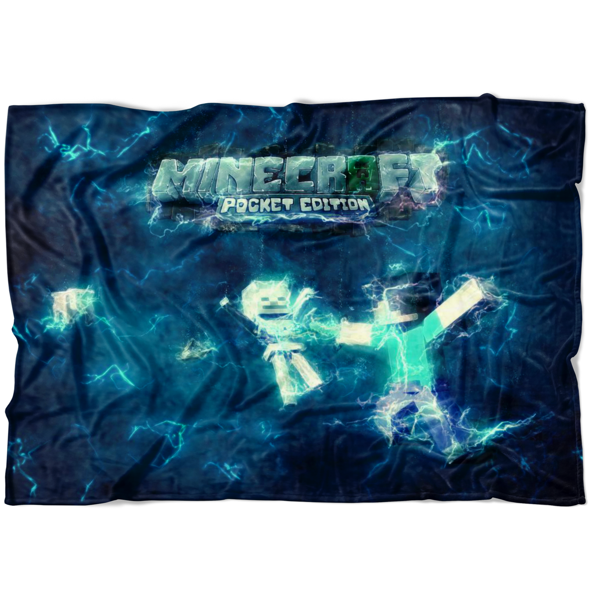 Minecraft Fleece Blanket Impulse Blue Blanket Warm And Super Comfortable Best Gift For Kids - Lusy Store