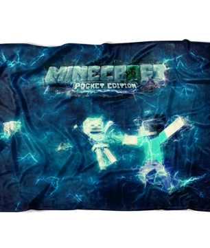 Minecraft Fleece Blanket Impulse Blue Blanket Warm And Super Comfortable Best Gift For Kids - Lusy Store