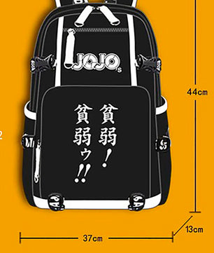 Jojo Backpack Bizarre Adventur USB Port Backpack Shoulder Book Bag Rucksack Cosplay B74 - Lusy Store